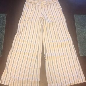 London Jean Chino Linen Pant Blue & Pink Strip 2